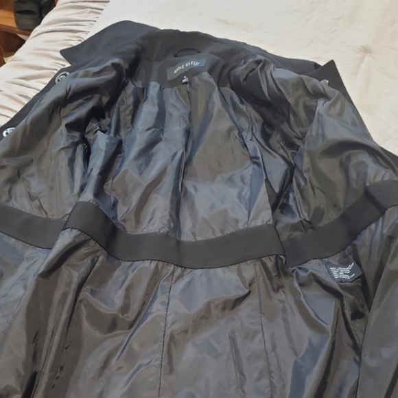 Anne Klein Women's Size M. Black Coat polished work career casual everyday - Picture 7 of 12